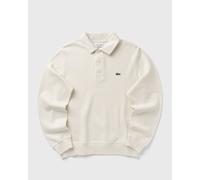 Lacoste Ribbed Cotton Polo Collar Sweatshirt men Polos beige in taglia:XXL