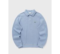 Lacoste Ribbed Cotton Polo Collar Sweatshirt men Polos blue in taglia:M
