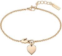 Lacoste Rose gold-plated Bracciale da donna Love My Croc 2040029