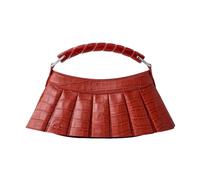 Lacoste - Runway H Lenglen Borsa in pelle effetto coccodrillo - - Bags - Donna - Rosso - ONE SIZE