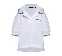 Lacoste - Runway Logo Collar Oversized Popover Shirt - - Tops - Donna - Bianco - S
