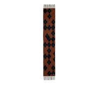 Lacoste - Sciarpa Argyle in Misto Lana Ampia - - Accessories - unisex - Marrone - ONE SIZE