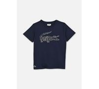 Lacoste - Script Croc Graphic Tee Blu - Abbigliamento 10A Blu