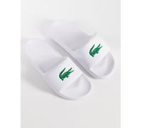 Lacoste - Serve 0.0 - Sliders bianche con fascetta a strappo con logo-Bianco 39.5