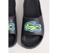Lacoste - Serve 2.0 - Sliders nere con logo-Nero 47