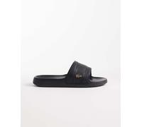 Lacoste Serve - Sliders ibride nere con logo-Nero 42