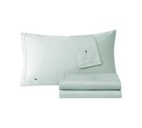 Lacoste Set copripiumino in 100% percalle di cotone, colore: acqua chiara, king-size standard