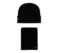 Lacoste - Set Regalo Sciarpa e Berretto in Lana - - Accessories - unisex - Nero - ONE SIZE