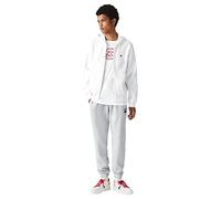 Felpa con cappuccio Lacoste Colorblock Full Zip bianco - 3XL