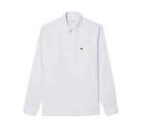 Lacoste, ,Shirts ,Uomo ,Blu ,XL Camicia in Lino a Righe Blu Chiaro