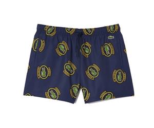 Lacoste - Short da Bagno Stampati con Coccodrillo Blu Navy - - Swimwear - Uomo - Blu - S