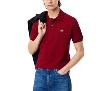 Lacoste Short Sleeve Pique L.12.12 Classic Fit Polo Shirt, L1212, Bordeaux, L Uomo