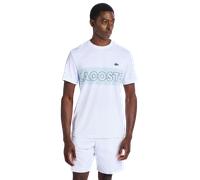 Lacoste Small Croc Logo Stripe Uomo - Magliette Bianco - Taglia S White S