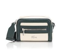 Lacoste Small Nilly PE piqué Reporter Bag, Borsa Donna, Farina/Verde Scuro, s