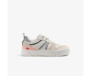 Lacoste Sneakers in pelle a rete L002 White/Light Grey 38 Bianco