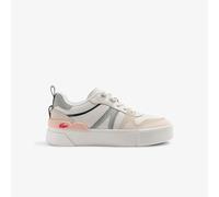 Lacoste Sneakers in pelle a rete L002 White/Light Grey 40 Bianco