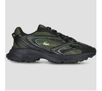 Lacoste sneakers uomo in mesh e pelle nero verde
