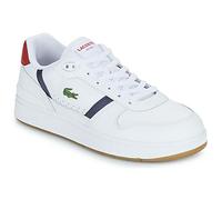 Scarpe Lacoste T-Clip Set Leather bianco blu marino rosso - 46