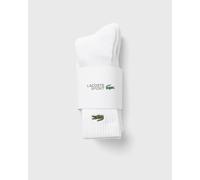 Lacoste - Confezione da 3 paia di calzini bianchi con logo-Bianco 10-12
