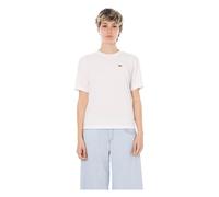 Lacoste - Soft Cotton Relaxed Tee - - Tops - Donna - Bianco - M