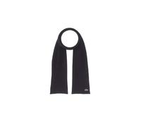 Lacoste Solid Ribbed Wool Scarf Sciarpa, Blu Navy 166, Taglia Unica Donna
