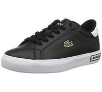 Lacoste Sport POWERCOURT 0721 1 sui, Sneakers Unisex-Bambini, Blk/Wht, 19.5 EU