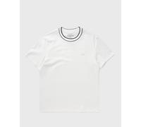 Lacoste Stretch PiquÒ Stripe Collar Tee men Shortsleeves white in taglia:L
