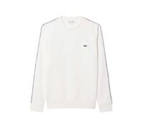 Lacoste - Stripe Band Fleece Sweatshirt - - Tops - Uomo - Bianco - L