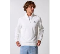 Lacoste - Sweatshirt col montant zippé imprimé Lacoste Bianco - Abbigliamento L Bianco