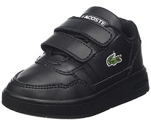 Lacoste T-Clip 222 1 sui, Scarpe da Ginnastica Unisex-Bambini, Blk/Blk, 21 EU