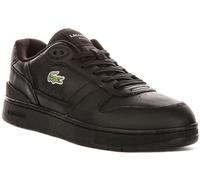 Lacoste T Clip Set Court Trainers Uomo Neri In Pizzo Allacciati EU 41-46