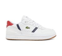 Scarpe Lacoste T-Clip Set Leather bianco blu marino rosso - 44.5