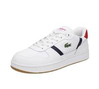 Scarpe Lacoste T-Clip Set Leather bianco blu marino rosso - 43