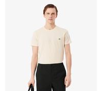 Lacoste T-Shirt a Girocollo in Cotone Pima Beige-056 da Uomo VII / 2XL Beige