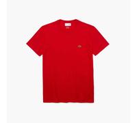 Lacoste T-shirt a Girocollo in Cotone Pima Rossa III / S