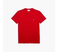 Lacoste T-shirt a Girocollo in Cotone Pima Rossa VII / 2XL