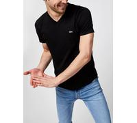 Lacoste - T-shirt col V en jersey de coton Nero - Abbigliamento L Nero