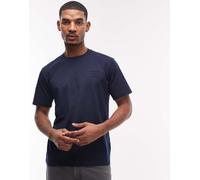 Lacoste - T-shirt comoda blu navy con logo in rilievo 35-37