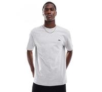 Lacoste - T-shirt grigia con logo-Grigio 44-46