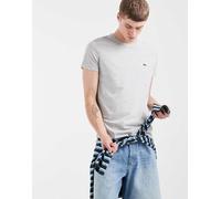 Lacoste - T-shirt grigia in cotone pima-Grigio 35-37