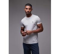 Lacoste - T-shirt grigia in cotone pima-Grigio 41-43