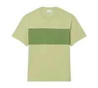 Lacoste - T-shirt in Cotone Colorblock - - Tops - Uomo - Verde - S