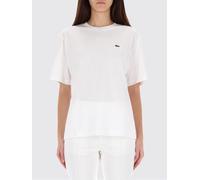 Lacoste, ,Tops ,Donna ,Bianco ,2XS Magliette Bianca con Logo Frontale