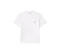 Lacoste T-shirt in cotone con tasca sul petto Bianco