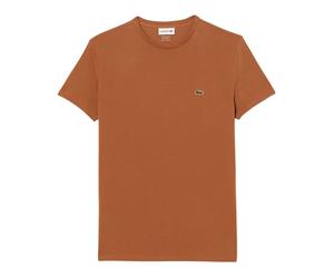 Lacoste - T-shirt in Cotone Pima - - Tops - Uomo - Marrone - 3XL