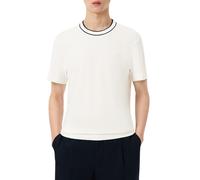 Lacoste Stretch PiquÒ Stripe Collar Tee men Shortsleeves white in taglia:L