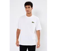 Lacoste - T-shirt loose fit à badge Crocodile Bianco - Abbigliamento M Bianco
