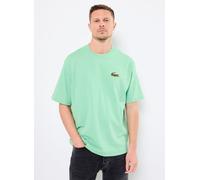 Lacoste - T-shirt loose fit à badge Crocodile Verde - Abbigliamento XL Verde