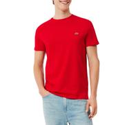 Lacoste T-shirt a Girocollo in Cotone Pima Rossa V/L