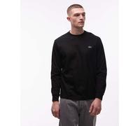 Lacoste - T-shirt nera a maniche lunghe con logo-Nero 34